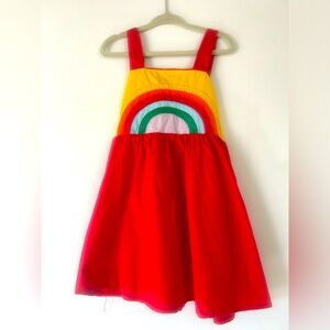Red rainbow 2T party dress